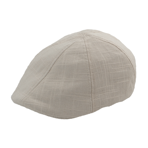 Herren - Flatcap aus Baumwolle natur
