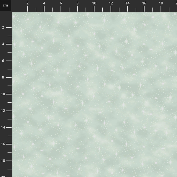 Baumwolle silber mint Sterne