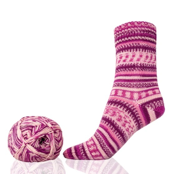 Soley pink Norwegermuster