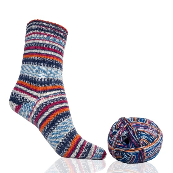 Soley blau beere orange Norwegermuster