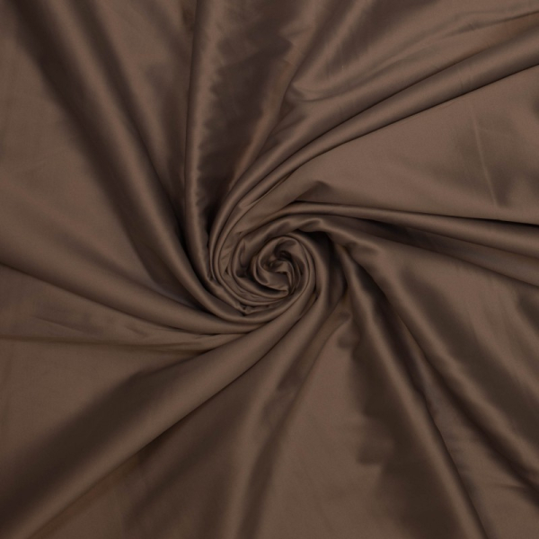 Edler Baumwollsatin mocca braun