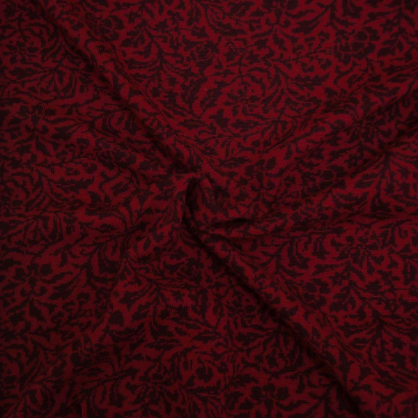 Merino Jacuard weinrot von Hilco