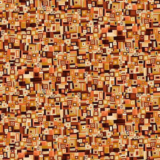 Golden Geometric - Beige/Gelb & Braun mit Gold Metallic