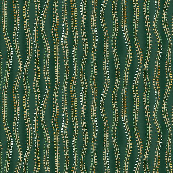 Golden Stripe Grün & Gold Metallic