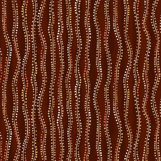 Golden Stripe Brown & Gold Metallic