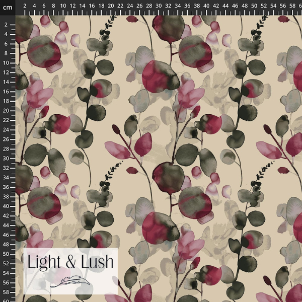 Light&Lush Viskose floralem Muster