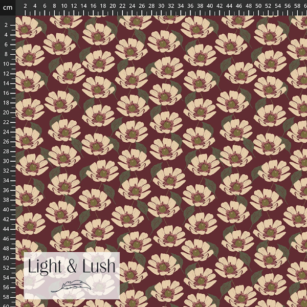 Light&Lush Viskose mit Blumen