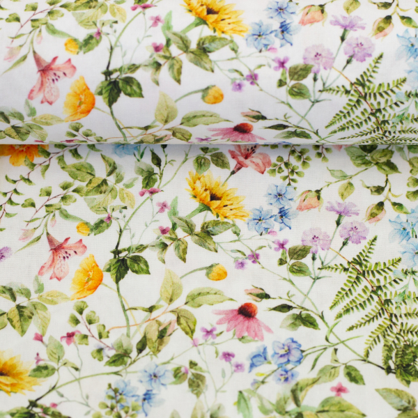 Baumwolle Wiesenblumen