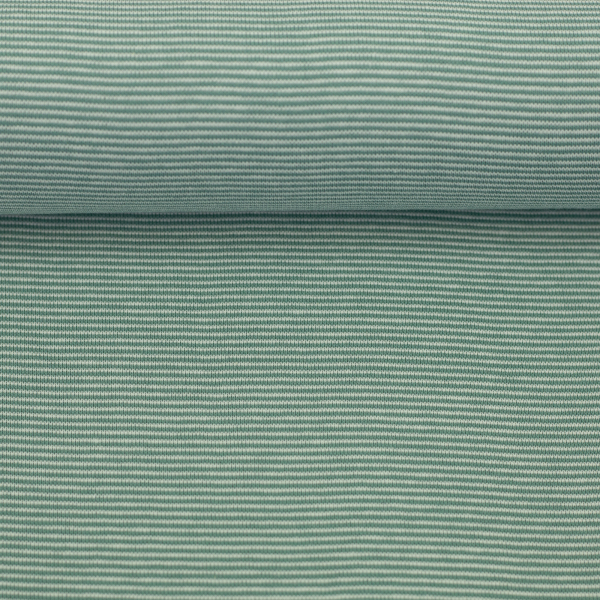 Bündchen gestreift salbei/natur