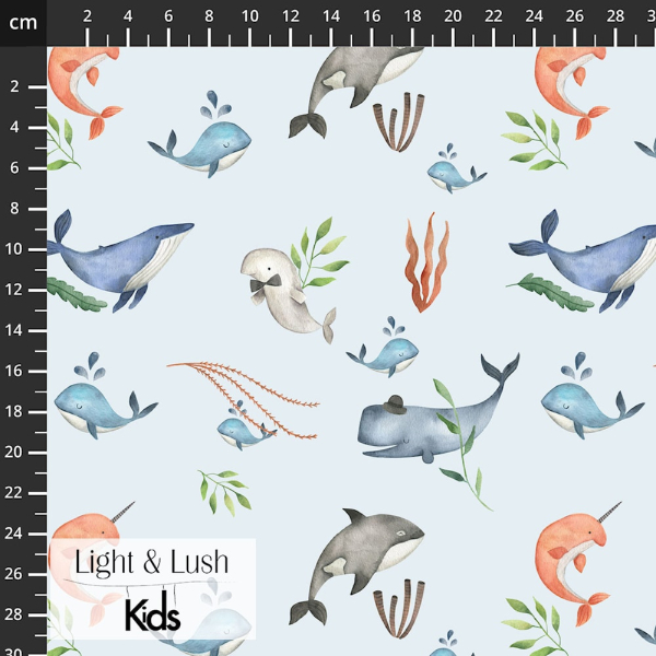 Light&Lush Kids Popeline Wale bunt