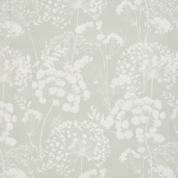 Beschichtete Baumwolle Blüten mint