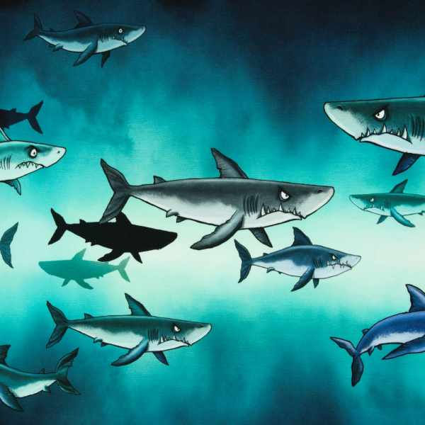 SHARK TANK BY THORSTEN BERGER, FRENCH TERRY 85x160