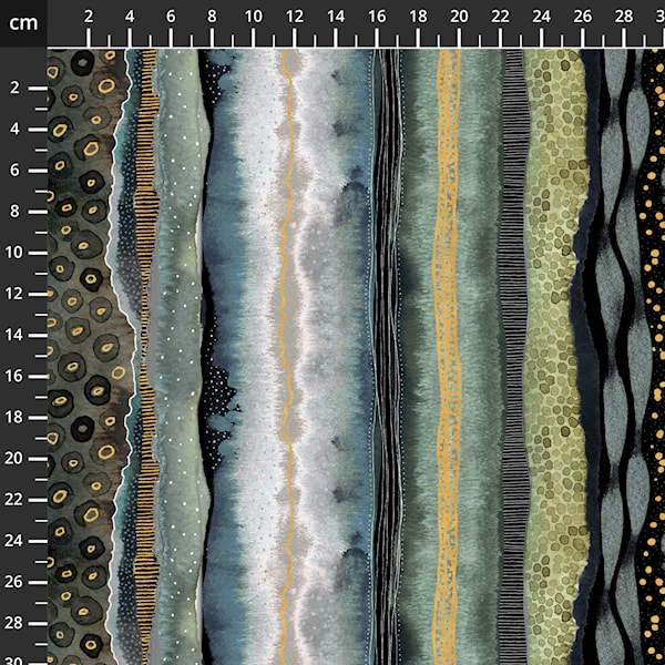 Flora & Form - Digital mit metallic gold 1Labradorite