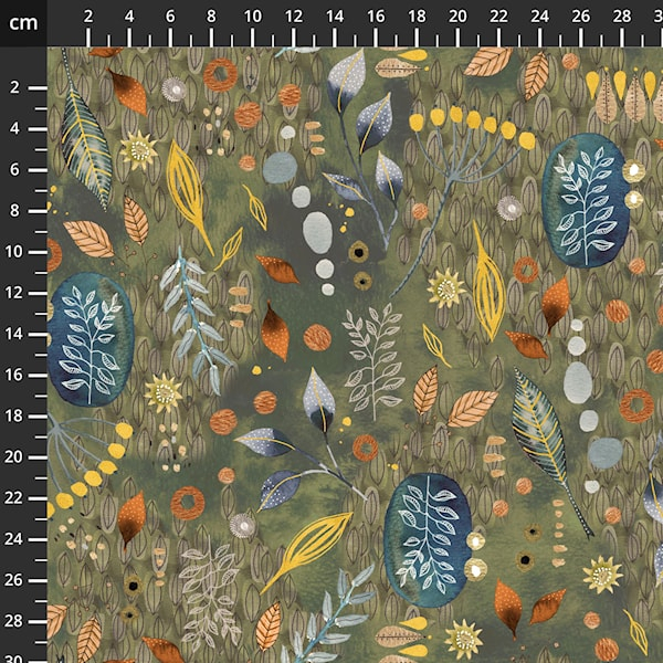 Flora & Form - Digital mit metallic gold 1L79