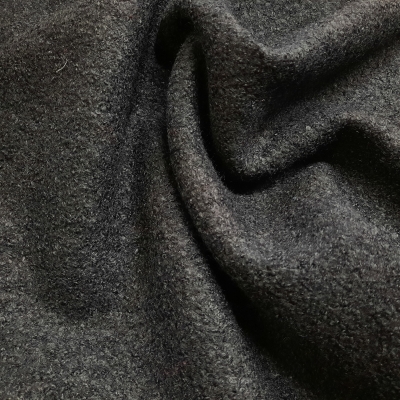 Wollboucle schwarz