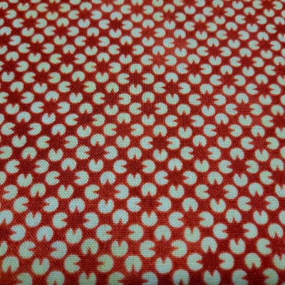 Basic Patchworkstoff kleingemustert rotbraun natur