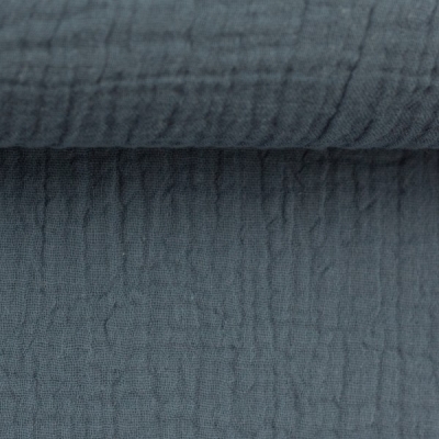 Musselin  rauchblau Double Gauze Jenke von Swafing Restschrumpfwert 10%