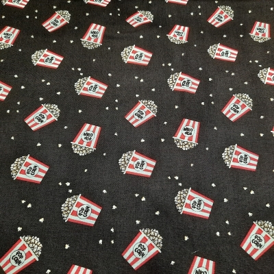 Popcorn basket Eimer schwarz rot
