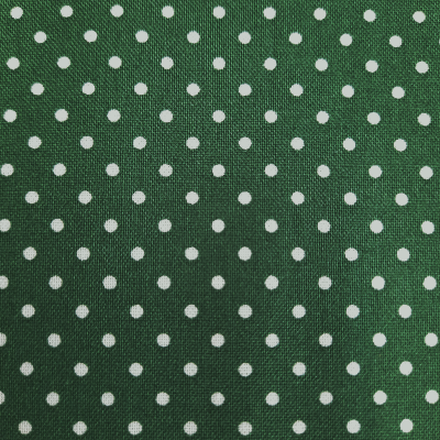 Baumwolle dunkelgrün mit Punkten 2mm