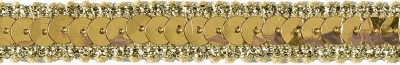 Paillettenborte gold 11 mm