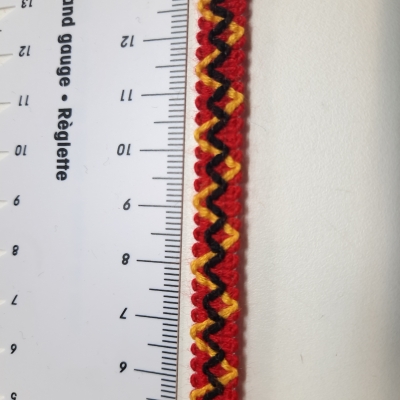 Webborte 9 mm rot gelb schwarz