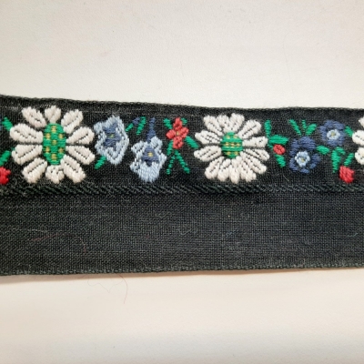 Trachten Einfassband Schwarz 38 mm