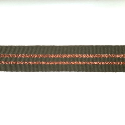 Ripsband Gallonborte oliv Kupfer 19mm