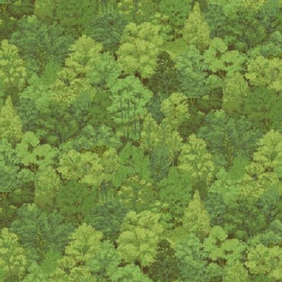 Patchwork  trees green