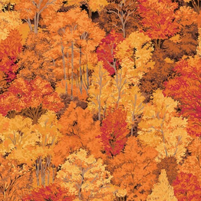Patchwork trees autumn