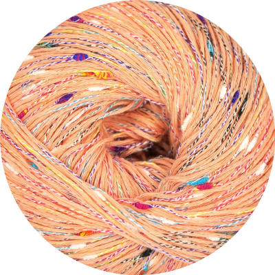 Konfetti Baumwollviskose Garn apricot