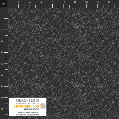 Patchworkstoff schwarz grau kleine dots