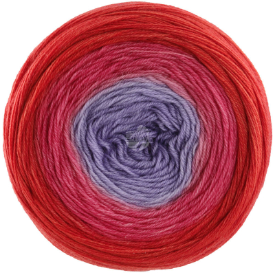 Lace Merino Aquarell Grauviolett,Himbeer,Rot