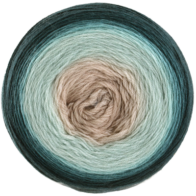 Lace Merino Aquarell Graubeige/Grünbeige/Graupetrol/Schlamm