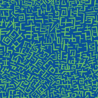 Kaffe Fassett blau grüner farbenprächtiger Druck