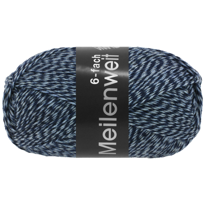 Meilenweit Mouline blau meliert