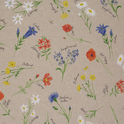 Dekostoff Canvas Wildblumen