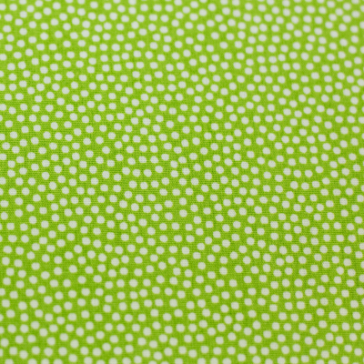 Baumwolle Dotty uni mit Punkten Kiwi