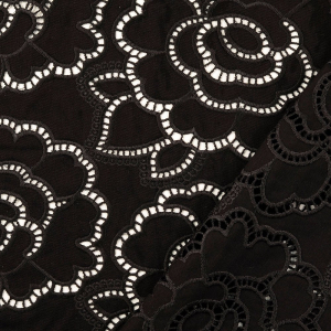 Stickerei Denim schwarz