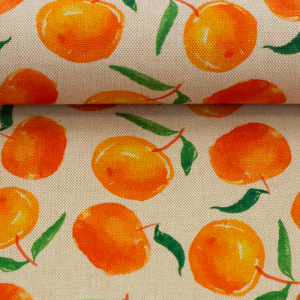 Dekostoff Canvas Orangen
