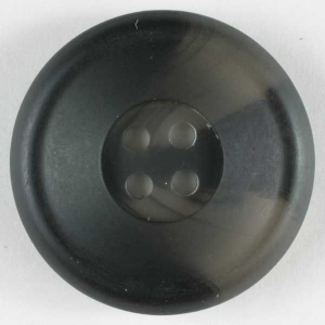 4-loch Kunststoffknopf grau marmoriert 23mm