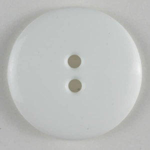 Kunststoffknopf Weiß 11 mm
