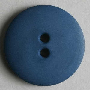 Kunststoffknopf blau 11 mm