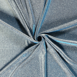 Jersey eisblau Glitzer