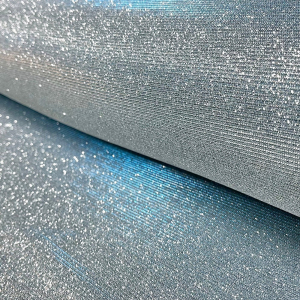 Jersey eisblau Glitzer