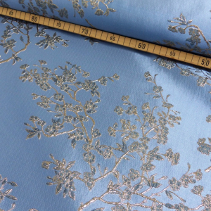 Brokat eisblau gold metallic