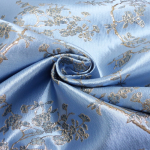 Brokat eisblau gold metallic