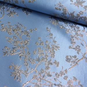 Brokat eisblau gold metallic