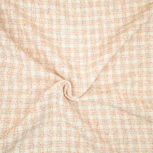 Edler Bouclé creme rose pastell von Hilco