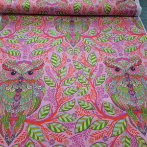 Tula Pink Full Moon II Eulen pink Honey Hootie Patootie
