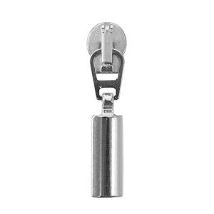 Zipper für Endlos Reissverschluss silber 8mm